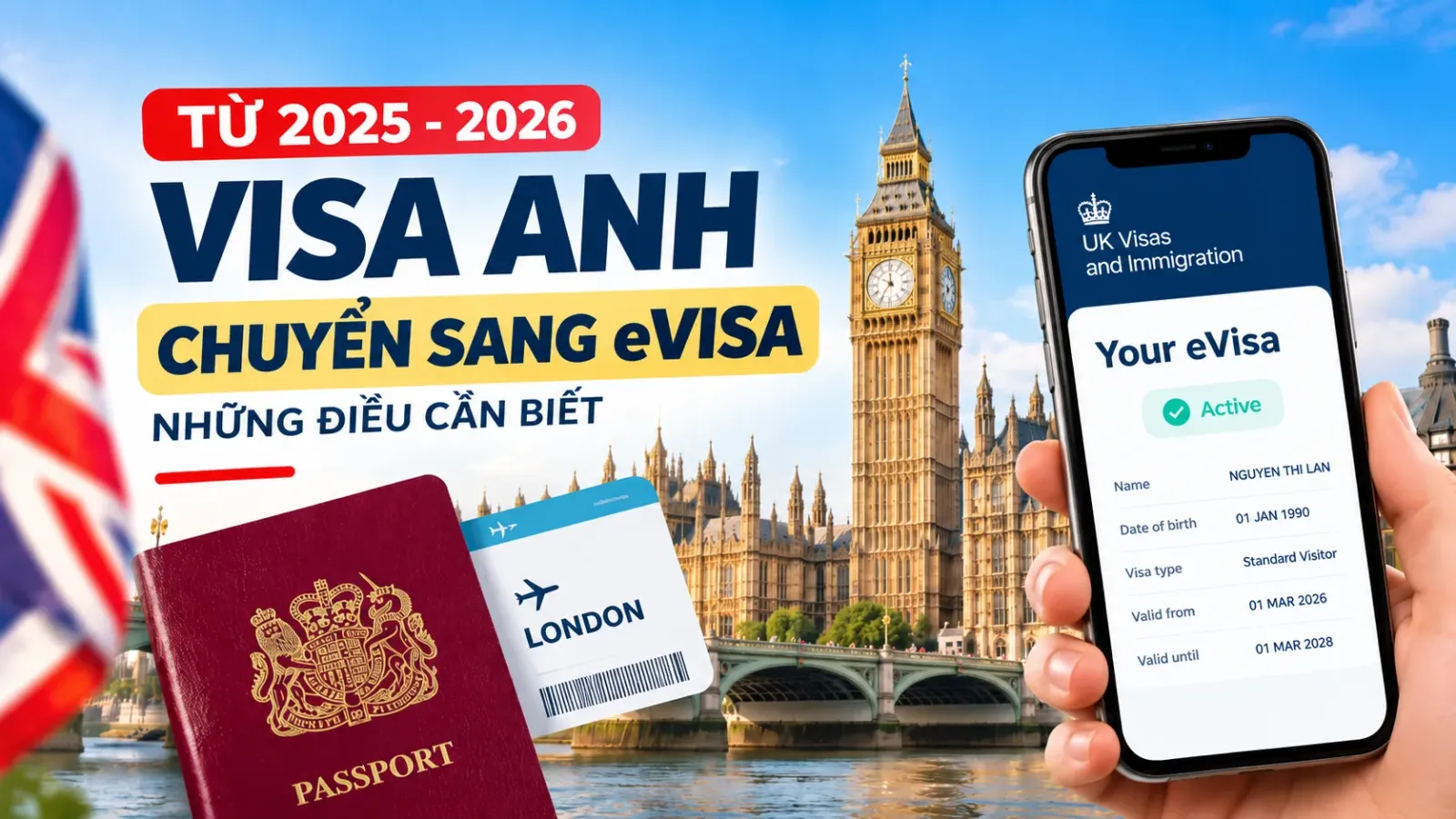 eVisa Anh 2026: Quy định mới và cách sử dụng trước khi bay