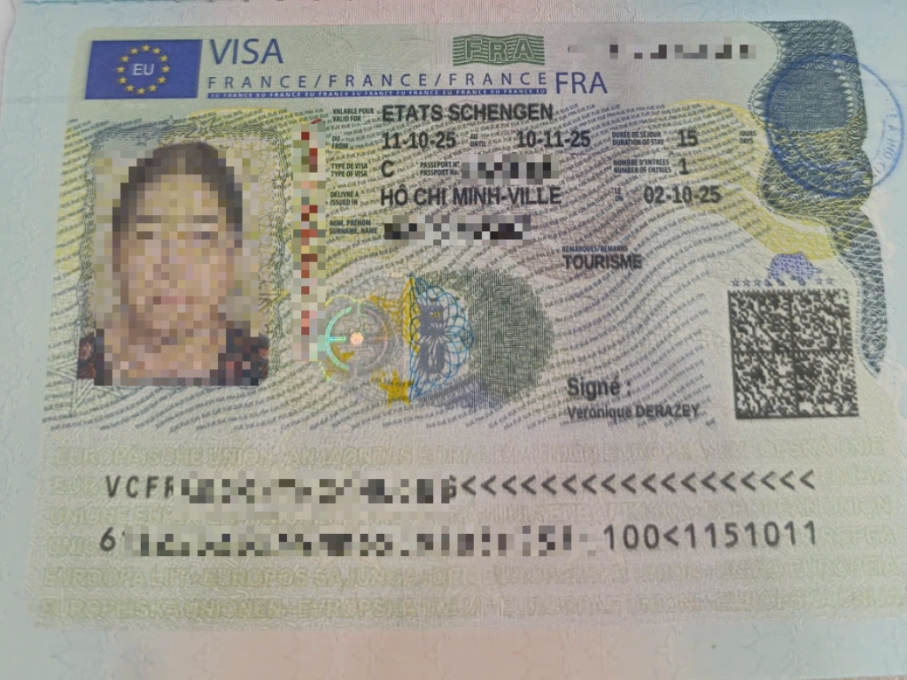 Kết quả visa Pháp