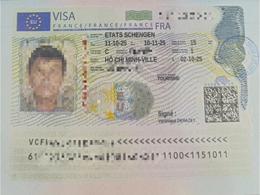 Kết quả visa Pháp