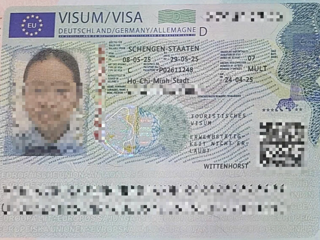 Kết quả visa Đức