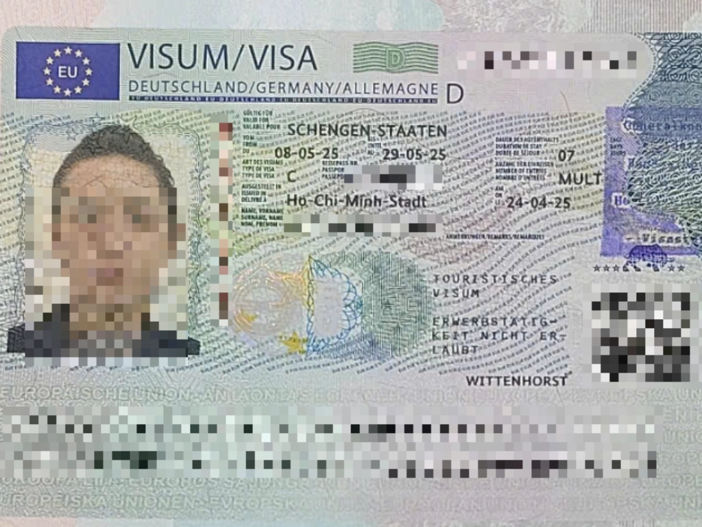 Kết quả visa Đức